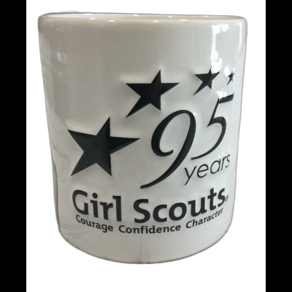 Girl Scouts of the United States Vintage 2006 Embossed and Graphic 16oz. Mug.